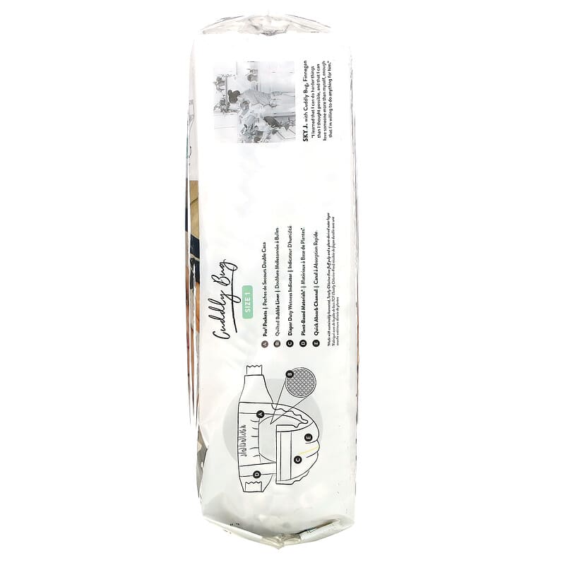 The Honest Company, Honest Diapers, Size 1, 8-14 Pounds, Pandas, 35 Diapers
