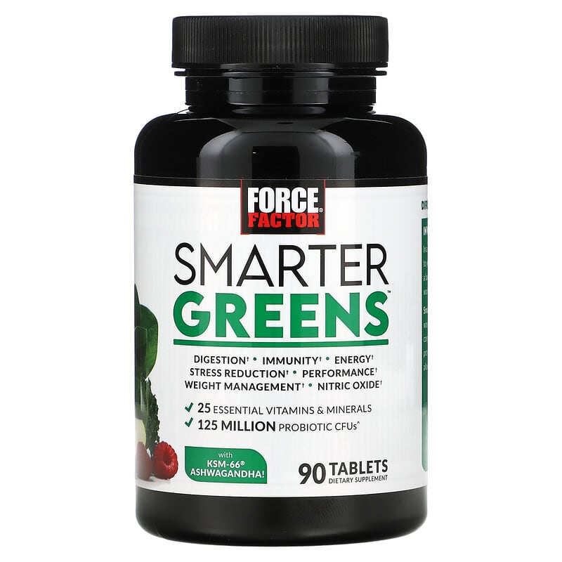 Force Factor, Smarter Greens, 90 Tablets