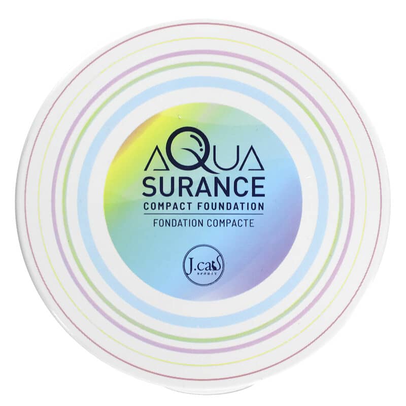 J.Cat Beauty, Aquasurance Compact Foundation, ACF102 Natural, 0.31 oz (9 g)