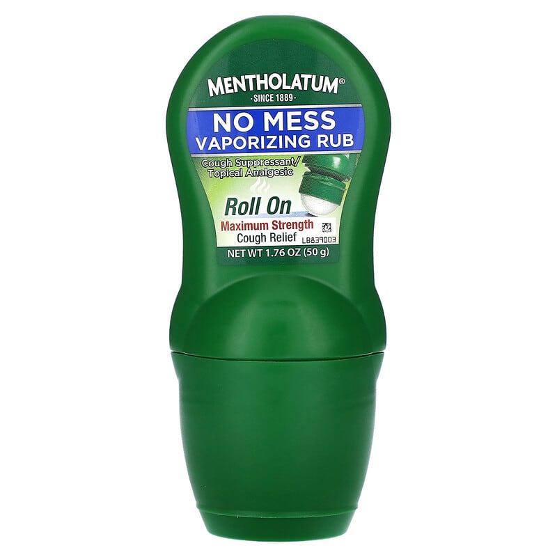 Mentholatum, No Mess Vaporizing Rub, 1.76 oz (50 g)