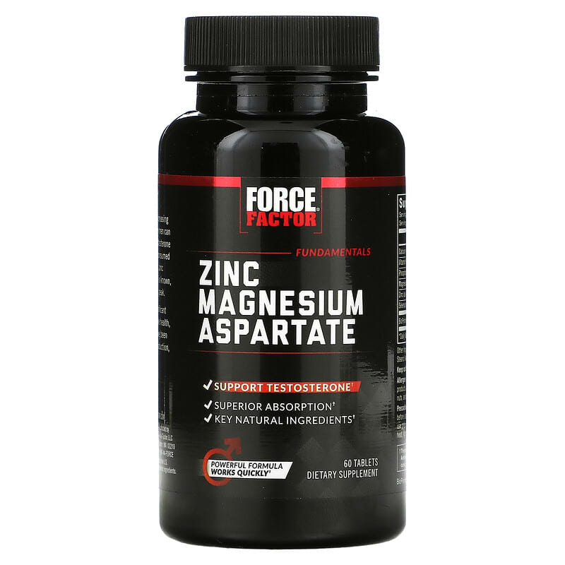 Force Factor, Zinc Magnesium Aspartate, 60 Tablets