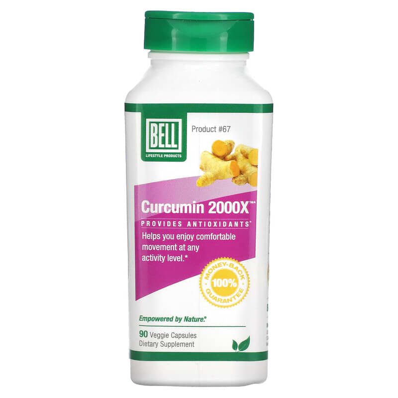 Bell Lifestyle, Curcumin 2000X, 90 Veggie Capsules