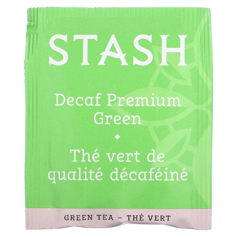 Stash Tea, Premium Green Tea, Decaf , 18 Tea Bags, 1.1 oz (33 g)