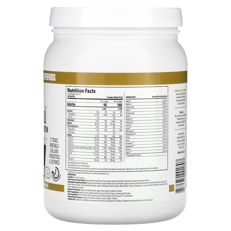 Macrolife Naturals, MacroMeal, Ultimate Protein Powder, Chocolate, 23.8 oz (675 g)