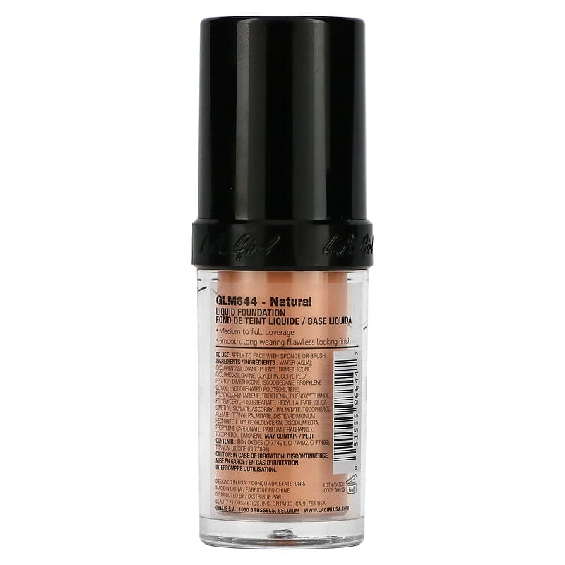 L.A. Girl, Pro Coverage HD Foundation, Natural, 0.95 fl oz (28 ml)