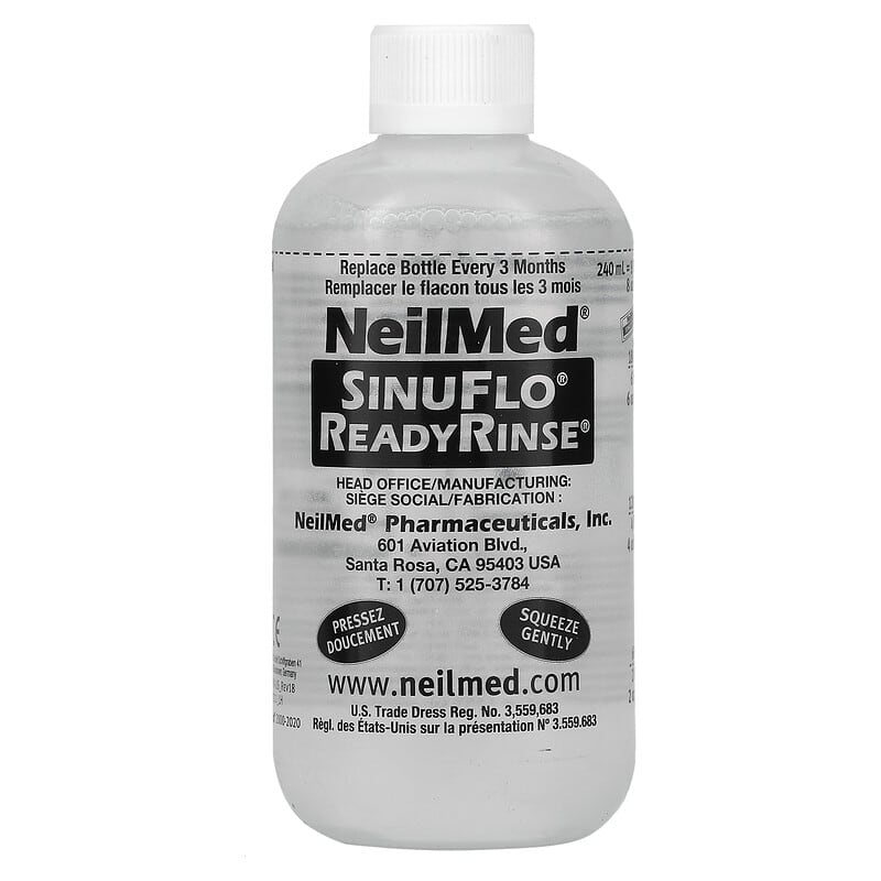 NeilMed, SinuFlo ReadyRinse, Premixed Nasal Wash, 2 Piece Kit