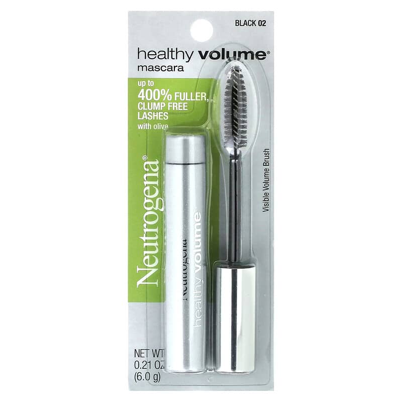 Neutrogena, Healthy Volume Mascara, Black 02, 0.21 oz (6 g)