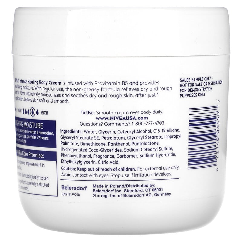 Nivea, Intense Healing, Nourishing Moisture & Provitamin B5, 13.5 oz (382 g)