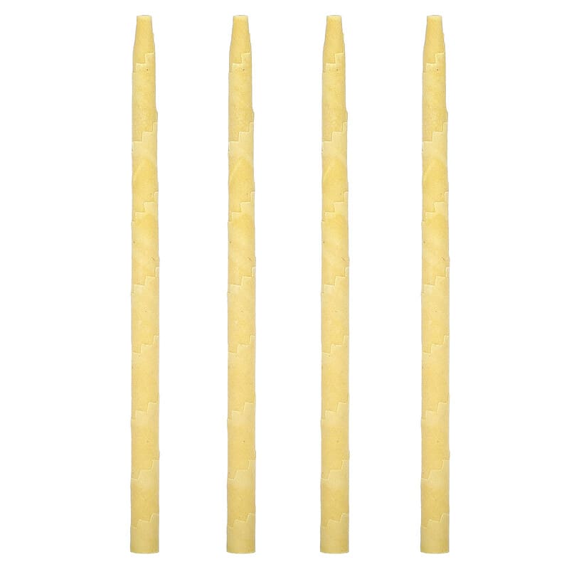 White Egret Personal Care, All-In-One Ear Candling Kit, Beeswax, 4 Pack