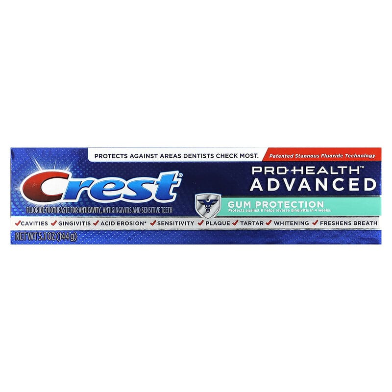 Crest, Pro Health,  Advanced Fluoride Toothpaste, Gum Protection, 5.1 oz (144 g)