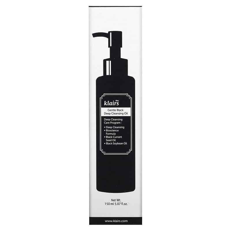 Dear, Klairs, Gentle Black Deep Cleansing Oil, 5.07 fl oz (150 ml)