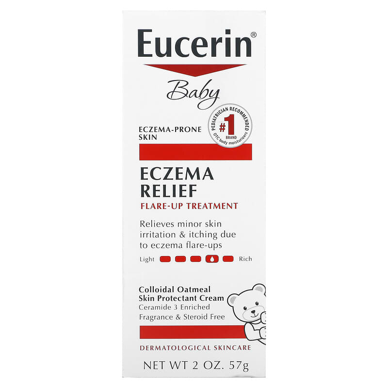 Eucerin, Baby, Eczema Relief, Flare Up Treatment, Fragrance Free, 2 oz (57 g)