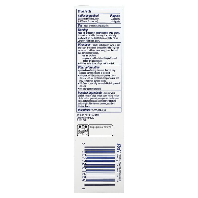 Crest, Kids, Advanced, Fluoride Anticavity Toothpaste, 6+ Yrs, Strawberry, 4.1 oz (116 g)