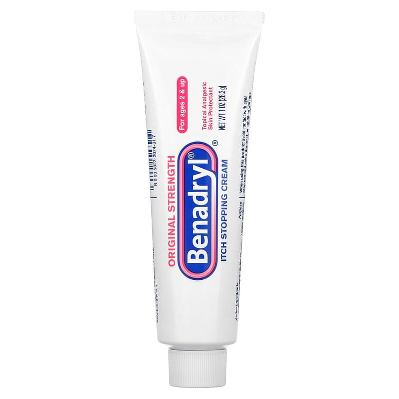 Benadryl, Original Strength, Itch Stopping Cream, Ages 2+, 1 oz (28.3 g)