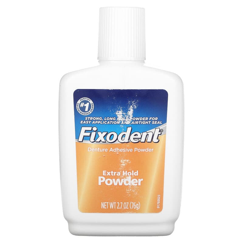 Fixodent, Denture Adhesive Powder, Extra Hold, 2.7 oz (76 g)