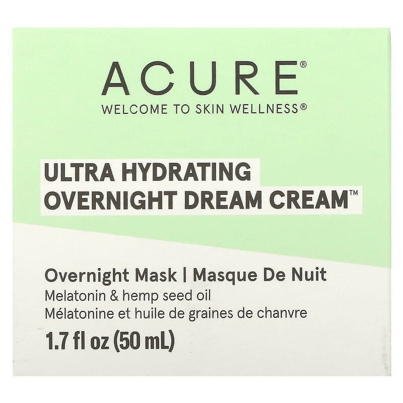 ACURE, Ultra Hydrating, Overnight Dream Cream, 1.7 fl oz (50 ml)