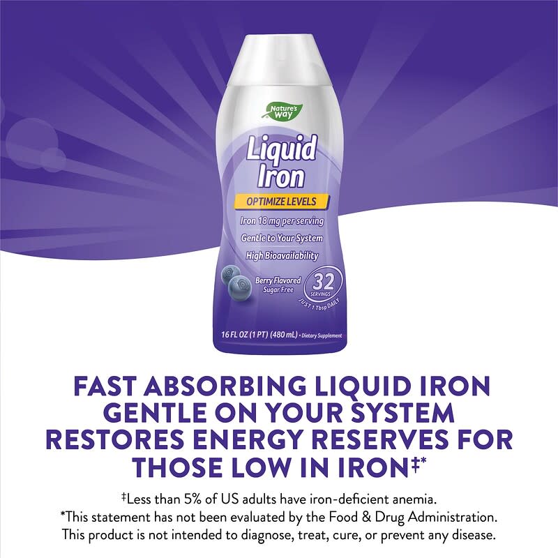 Nature's Way, Liquid Iron, Berry, 16 fl oz (480 ml)