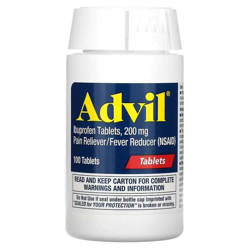 Advil, Ibuprofen Tablets, 200 mg , 100 Coated Tablets