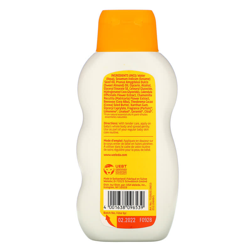 Weleda, Baby, Comforting Body Lotion, Calendula, 6.8 fl oz (200 ml)