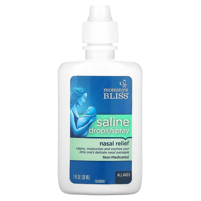 Mommy's Bliss, Saline Drops/Spray Nasal Relief, All Ages, 1 fl oz (30 ml)