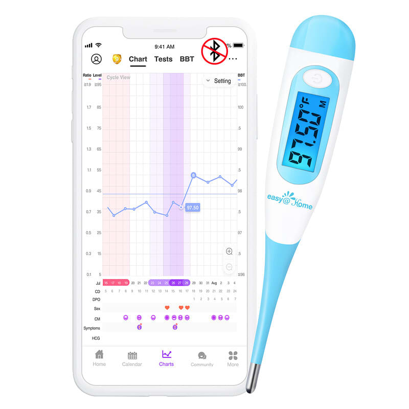 Easy@Home, Digital Basal Thermometer, 1 Thermometer