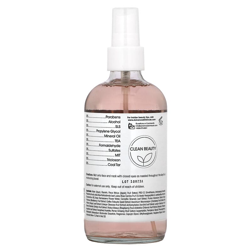 Advanced Clinicals, Vitamin C + Ferulic Acid, Antioxidant Glow Facial Mist, 8 fl oz (237 ml)