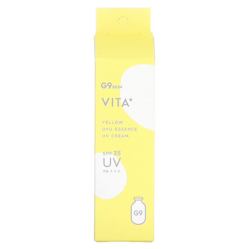 G9skin, Vita+ UYU Essence UV Cream, SPF 35 PA+++, Yellow, 25 g