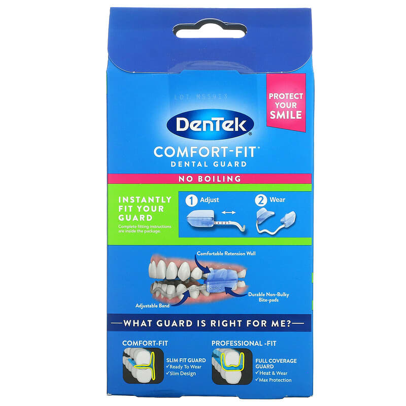 DenTek, Comfort-Fit Dental Guard, 2 Dental Guards + 1 Storage Case