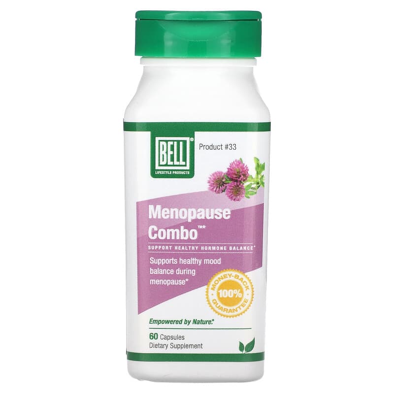 Bell Lifestyle, Menopause Combo, 60 Veggie Capsules