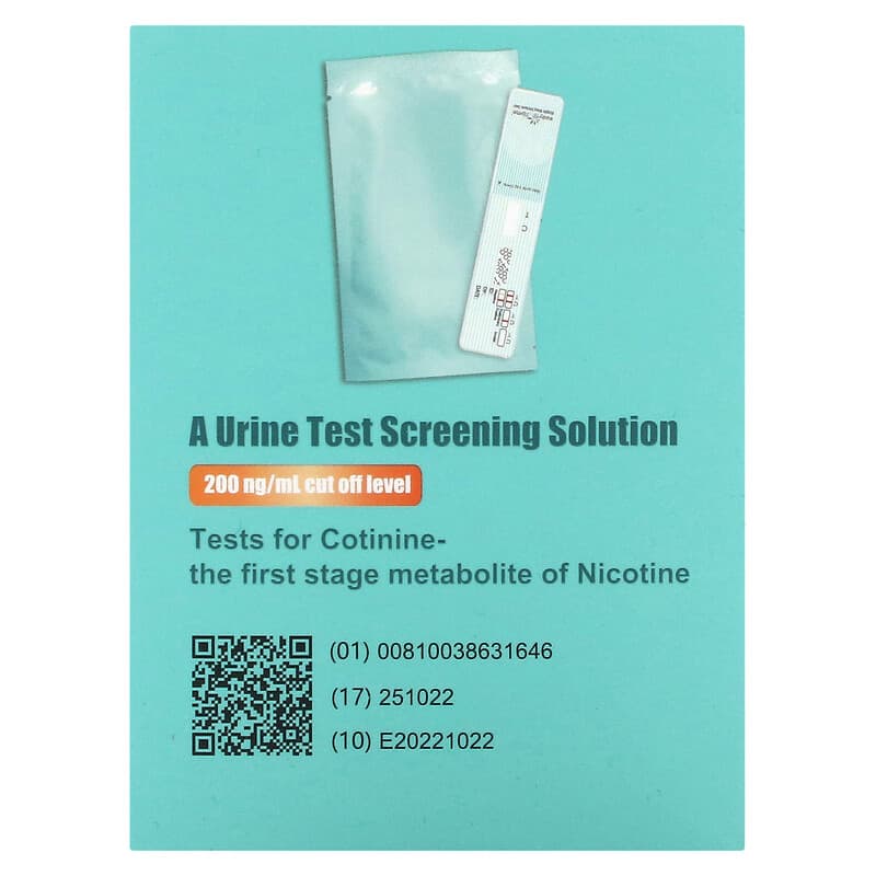 Easy@Home, Cotinine Panel Dip Test, 10 Tests