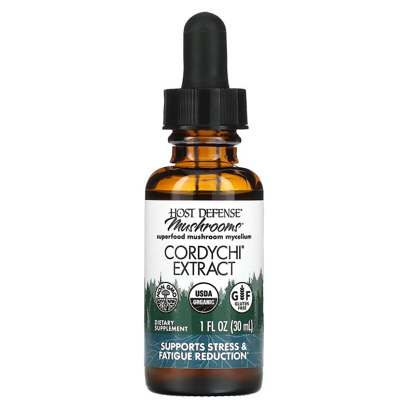 Fungi Perfecti Host Defense, Mushrooms, Organic Cordychi Extract, 1 fl oz (30 ml)