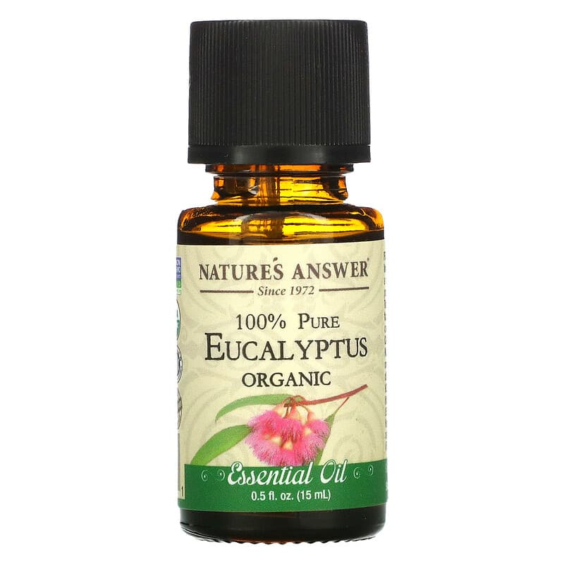 Nature's Answer, Organic Essential Oil, 100% Pure Eucalyptus, 0.5 fl oz (15 ml)