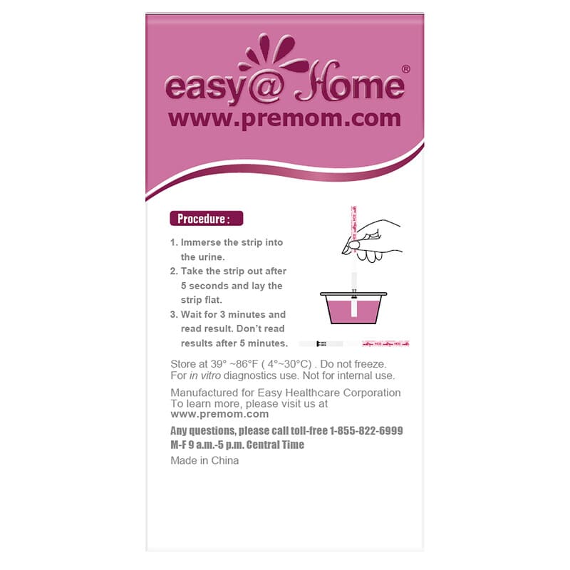 Easy@Home, Pregnancy Test, 20 Tests