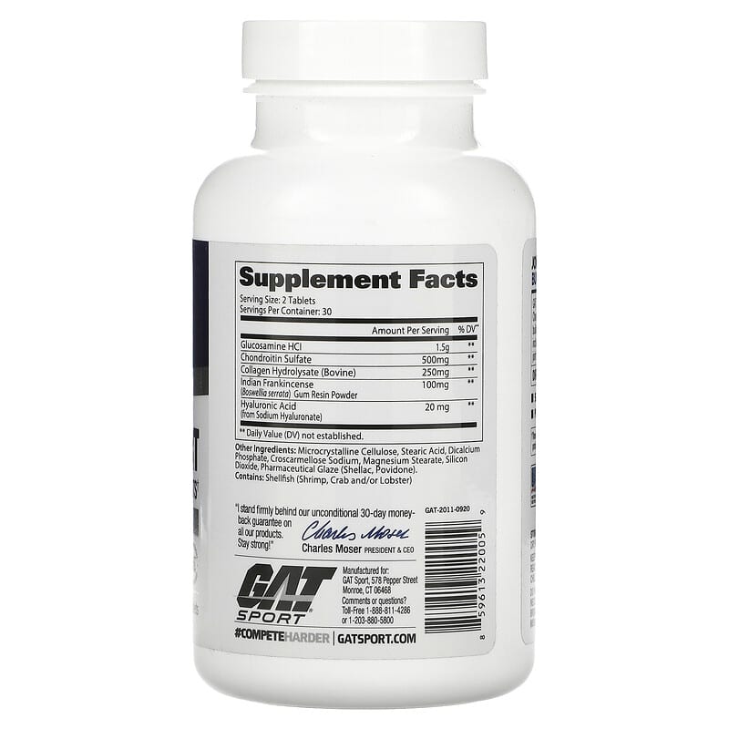 GAT, Joint Support, Essentials , 60 Tablets