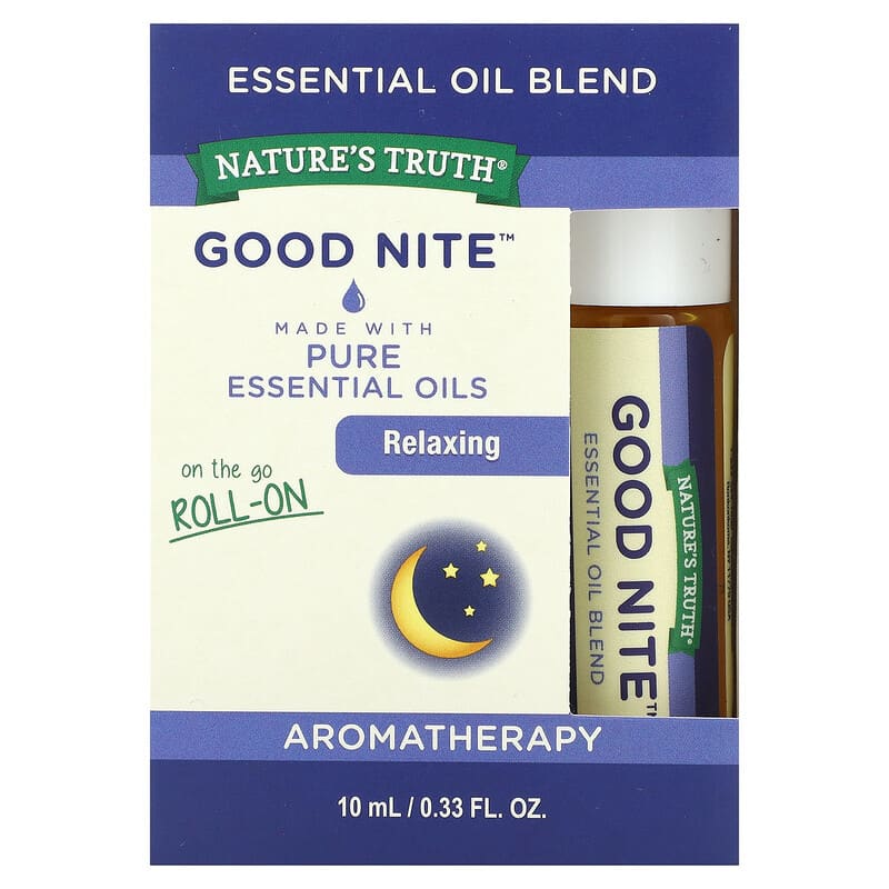 Nature's Truth, Essential Oil Blend, Roll On, Good Night, 0.33 fl oz (10 ml)