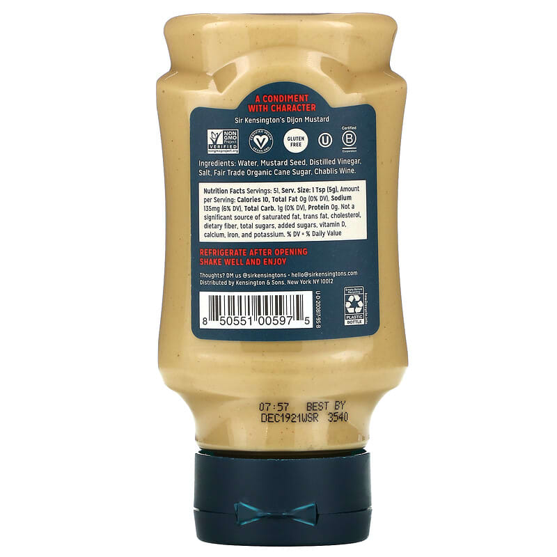 Sir Kensington's, Dijon Mustard, 9 oz (255 g)