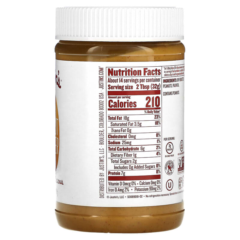 Justin's Nut Butter, Classic Peanut Butter Spread, 16 oz (454 g)