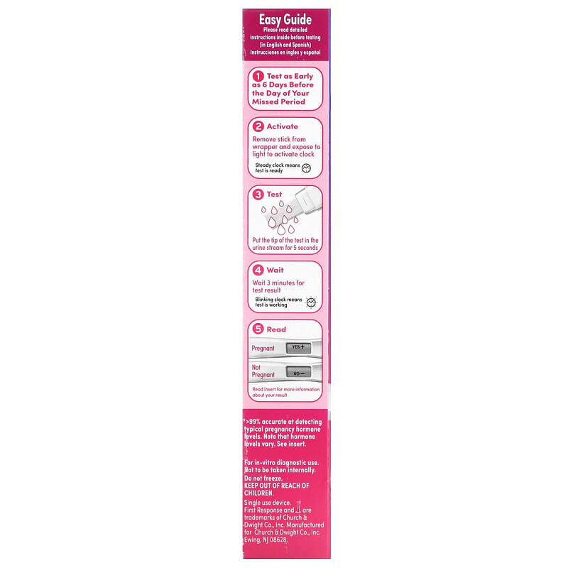 First Response, Digital Pregnancy Test, 2 Tests