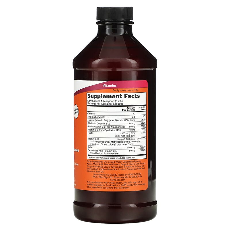 NOW Foods, Ultra B-12, 5,000 mcg, 16 fl oz (473 ml)