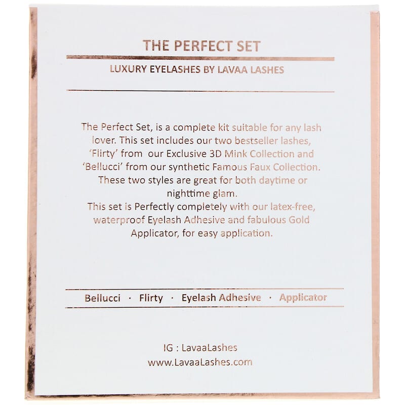 Lavaa Lashes, The Perfect Set, 1 Set