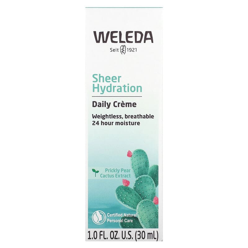 Weleda, Sheer Hydration Daily Creme, For Normal to Dry Skin, 1 fl oz (30 ml)