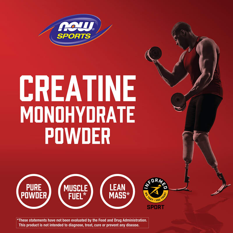 NOW Foods, Sports, Creatine Monohydrate, 21.2 oz (600 g)