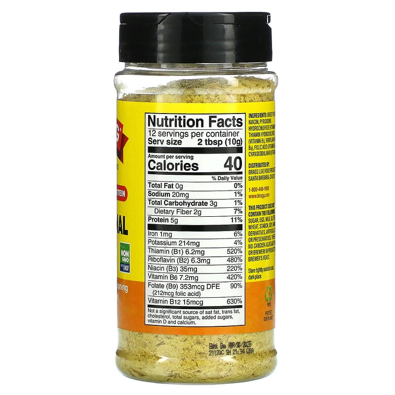 Bragg, Nutritional Yeast, 4.5 oz (127 g)