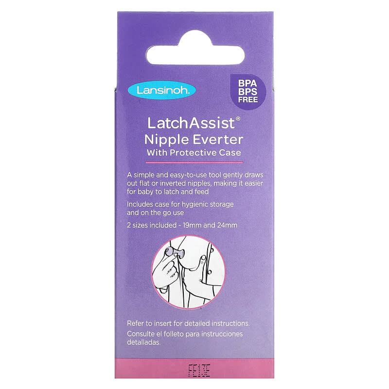 Lansinoh, Latch Assist Nipple Everter with Protective Case, 1 Count