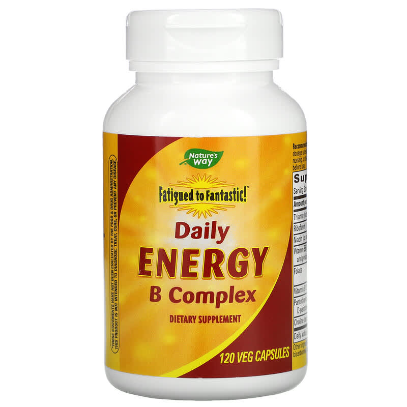 Nature's Way, Fatigued to Fantastic!, Daily Energy B Complex, 120 Veg Capsules