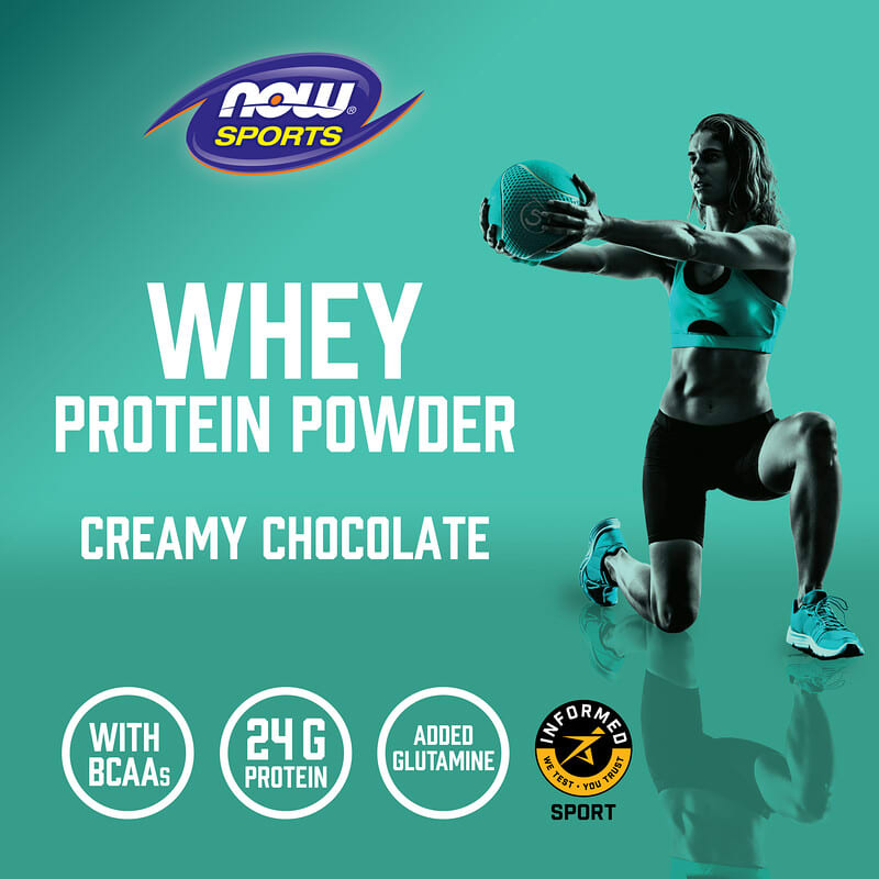 NOW Foods, Whey Protein, Creamy Chocolate, 2 lbs (907 g)