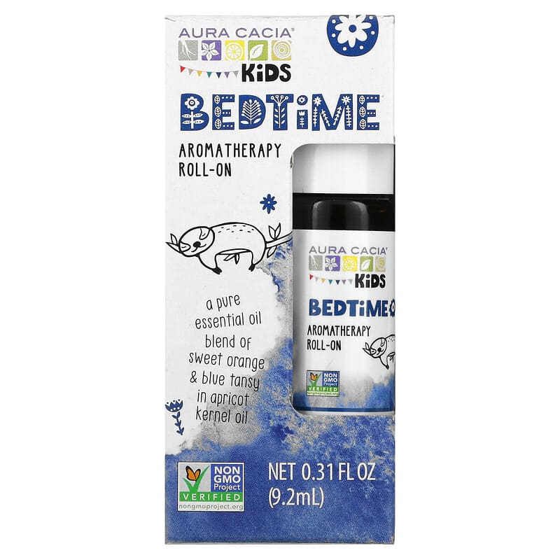 Aura Cacia, Kids, Bedtime Aromatherapy Roll-On, 0.31 fl oz (9.2 ml)