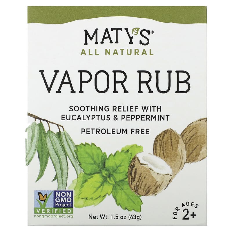 Maty's, Vapor Rub, Ages 2+, 1.5 oz (43 g)