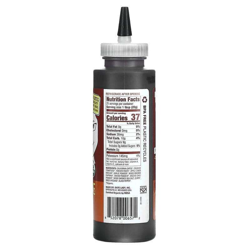 Date Lady, Barbecue Sauce, 14.5 oz (412 g)