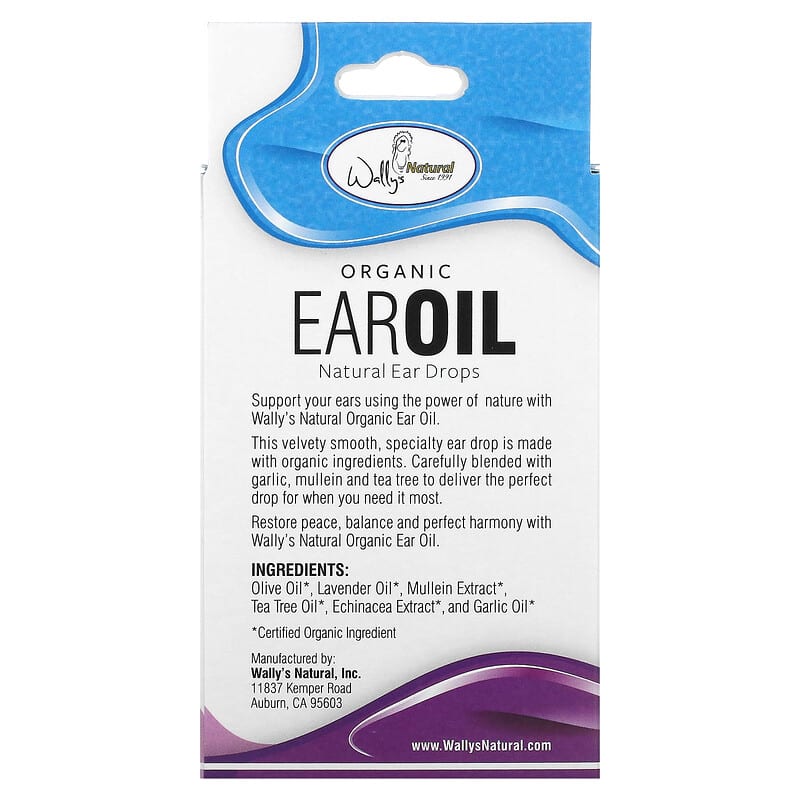 Wally's Natural, Organic Ear Oil, 1 fl oz (30 ml)